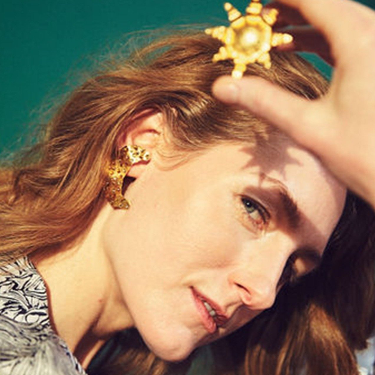 Pendientes grandes de cristal LUNA